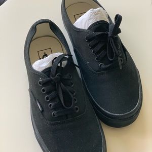 Black on Black authentic Vans